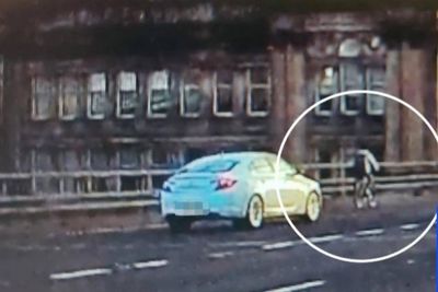 Road police issue warning after person seen 'cycling on M8' in Glasgow