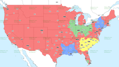 If you’re in the blue, you’ll get Giants vs. Saints on TV