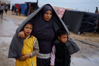 Heavy rains in Gaza worsen misery of Palestinians amid Israeli bombardment