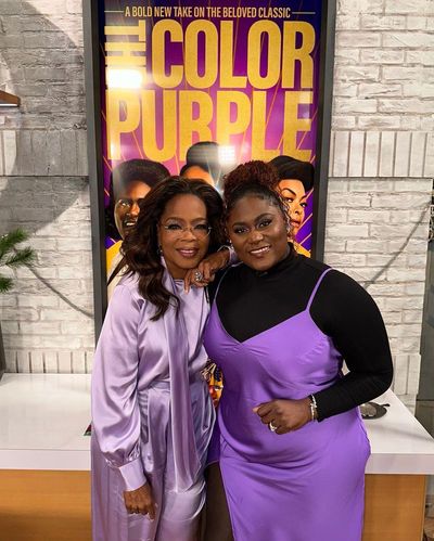Oprah Winfrey Experiences Empire State's Majestic Purple Hue Firsthand