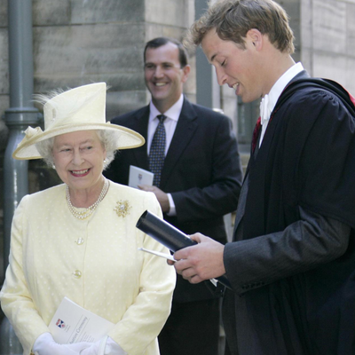 The late Queen 'overstayed' on her visit to St. Andrews for William's graduation