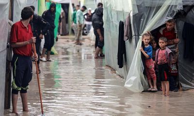 Gaza a ‘living hell’ after heavy winter rains drench makeshift tents