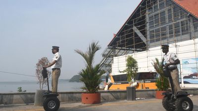 Kochi City police intensify hoverboard-based patrol