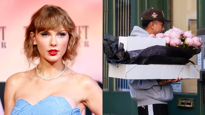 Someone Sent Taylor Swift Like 10,000 Flowers For Her Bday & I Wonder Who It Could Possibly Be?