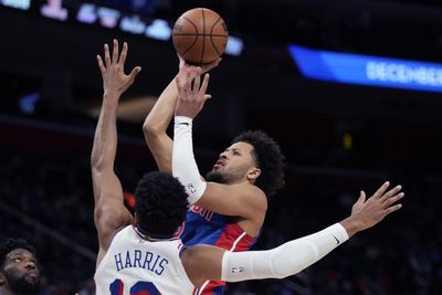 Embiid's 41 Points Push Pistons to 21st Straight Loss