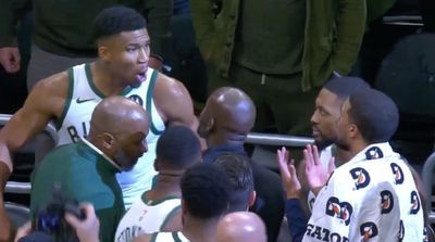 Giannis Furiously Races After Pacers Players to Get Game Ball Following Career Night