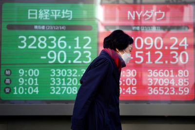 Stock market today: Asian shares are mostly higher after the Dow hits a record high, US dollar falls