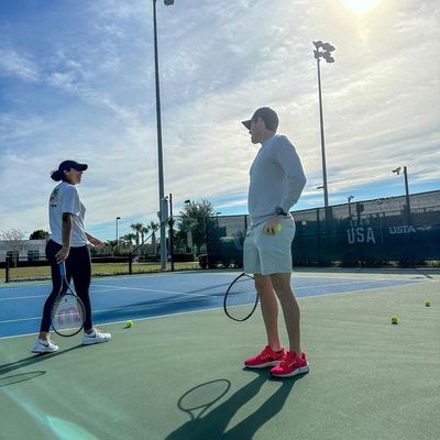 Madison Keys: Hones Skills with Determination in Rigorous Practice Session