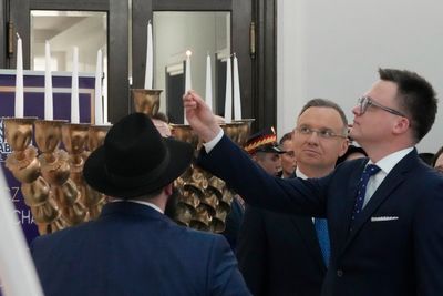 Top Polish leaders celebrate Hanukkah in parliament after antisemitic incident