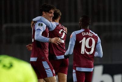 Nicolo Zaniolo’s debut goal for Aston Villa seals spot in Europa Conference League knockout stages