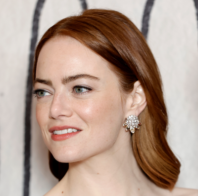 Emma Stone Will Take Your Breath Away in This Plunging, Backless Silk Gown