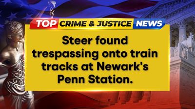 Escaped Texas Longhorn Steer Sparks Mayhem at Newark Penn Station!