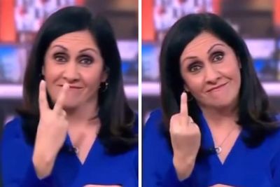 Incredible full clip of BBC presenter's 'middle finger' countdown released