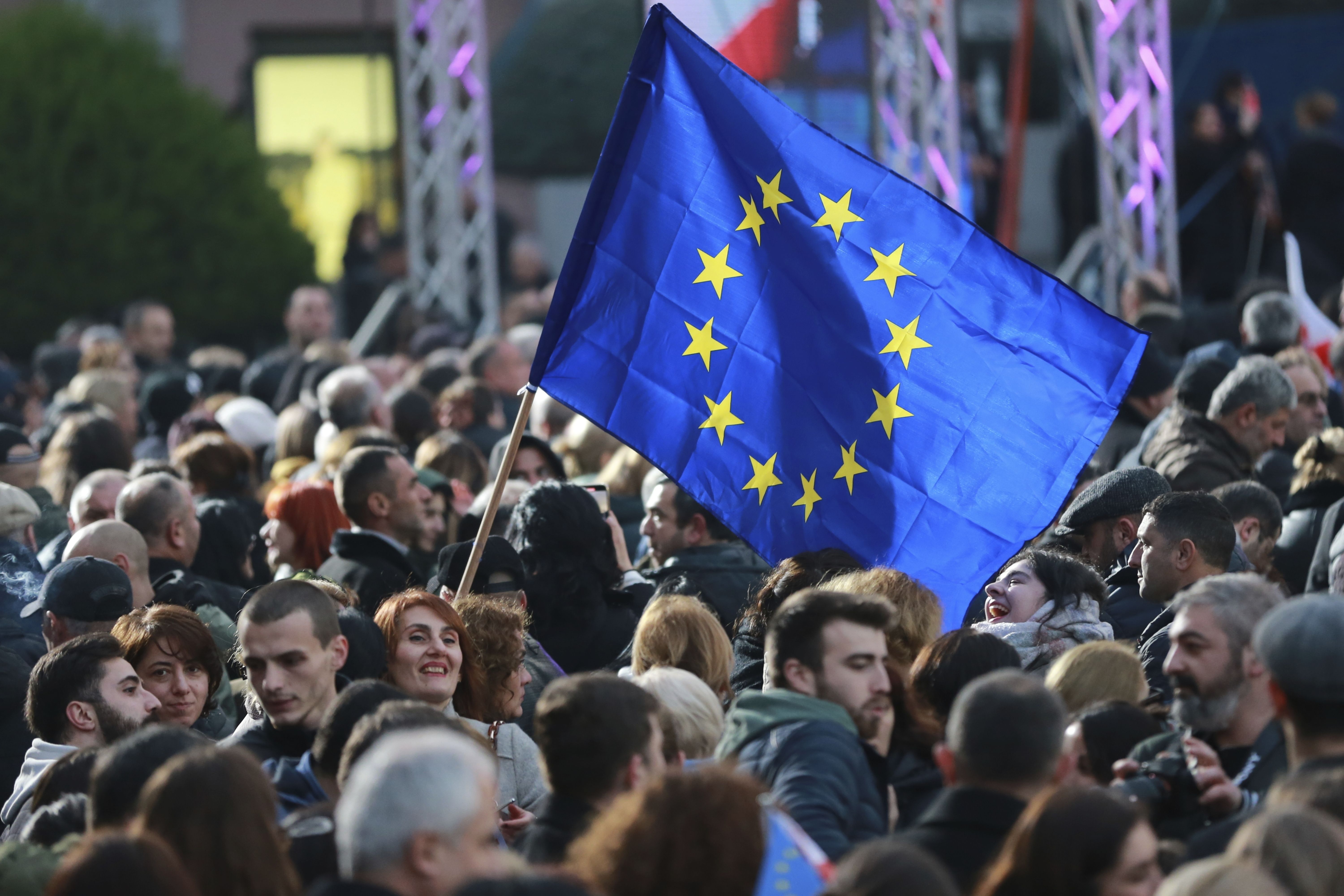 Moldova, Georgia Celebrate Key EU Membership…