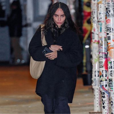 Zoë Kravitz Wore a Lone Red Sock to Taylor Swift’s Birthday Party