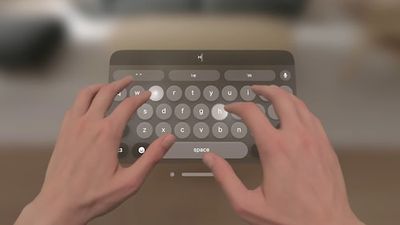 Here’s What Air Typing Is Like on the Apple Vision Pro's Virtual Keyboard
