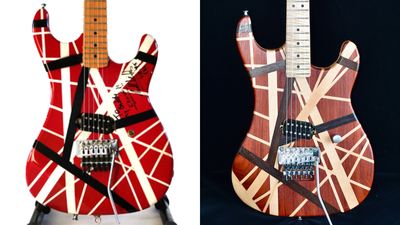 “The fact that my name is also Kramer is a happy coincidence”: an amateur luthier has created a tribute to Eddie Van Halen’s striped 5150 tour guitar that replaces the paint stripes with solid wood