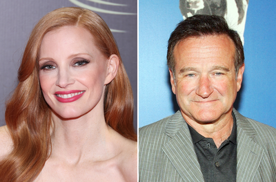 Jessica Chastain emotionally shares regret over missing chance to thank Robin Williams for career