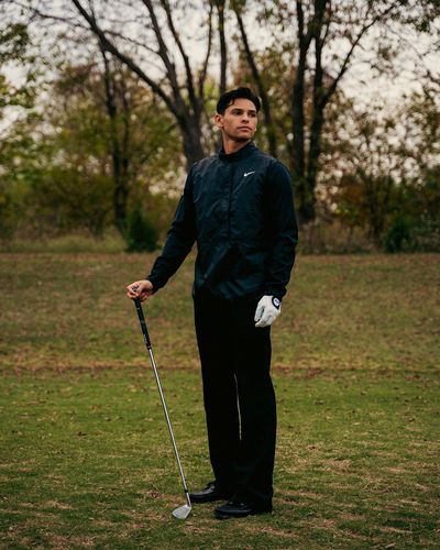 Tattooed Ryan Garcia Masterfully Potting Balls on Sunny Golf Course