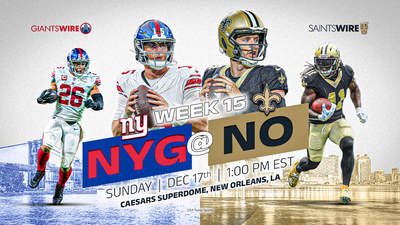 Giants vs. Saints: Time, television, radio and streaming schedule