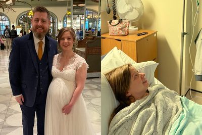 Newlywed couple both diagnosed with cancer the same year they had their first child