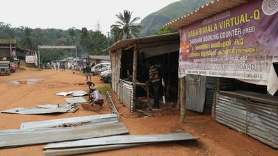 Pilgrims attack police check-post on Sathram forest path