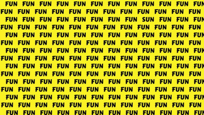 Optical illusion eye test: Find the hidden word SUN in 8 seconds