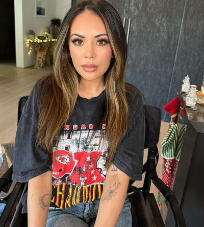 Janel Parrish Shines Bright in Post-Makeup Glow of Perfection
