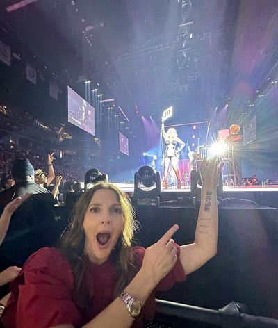 Drew Barrymore Enjoys Madonna and Julia Garner's Musical Brilliance Live