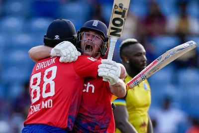 Phil Salt and Harry Brook six-hitting masterclass blast England to stunning T20 victory