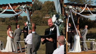 A Groom Has Been Slammed On TikTok By Punters Who Are Fuming Over His Wedding Vows