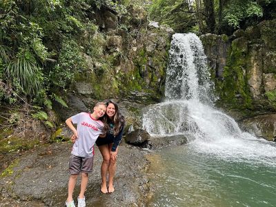 Jessica Mendoza Enjoys Family Beach Vacation in Coromandel, New Zealand