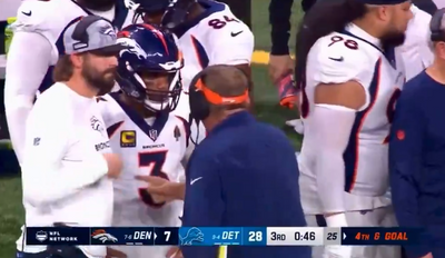 Why was Sean Payton yelling at Broncos QB Russell Wilson?