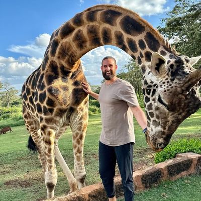 Tejay Antone Creates Unforgettable Memories with Giraffes in Nairobi, Kenya