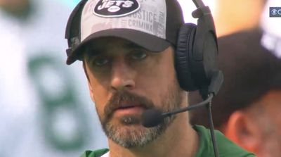 Aaron Rodgers Looked So Sad on Jets Sideline, and NFL Fans Had Lots of Jokes