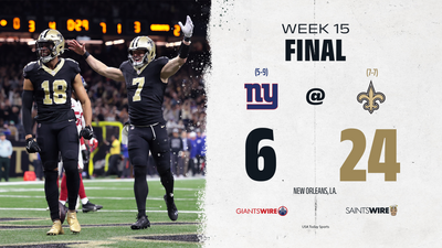 Tommy DeVito magic is over as Giants fall to Saints, 24-6