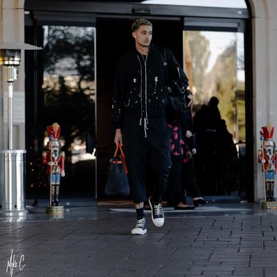 Kyle Kuzma: Stylishly Prepared for City Life in a Black Outfit