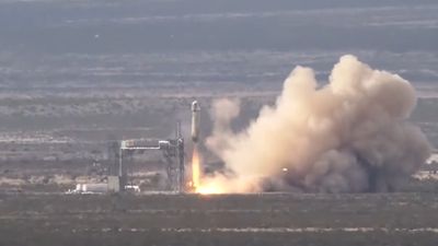 Blue Origin launches New Shepard rocket, aces landing in 1st return to flight since 2022 failure (video)