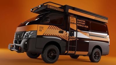 This Nissan Disaster Support Van Uses Leaf Batteries For Onboard Power