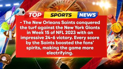 New Orleans Saints Dominate Field, Defeat New York Giants in NFL