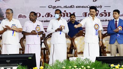 T.N. CM Stalin lays foundation stone for 165-acre Semmozhi Poonga in Coimbatore
