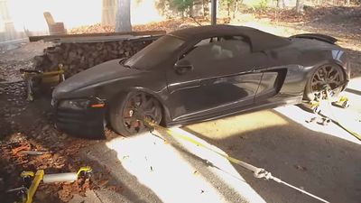 It Took A Winch And A Team Of Detailers To Unearth This Audi R8 From Its Five-Year Slumber