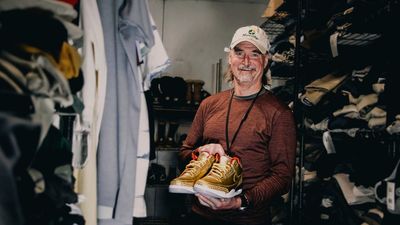 One-of-a-kind gold Nike Air Jordans donated to homeless shelter reach huge price at auction