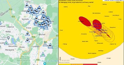 Thousands lose power, hundreds call for help after severe storm lashes Canberra