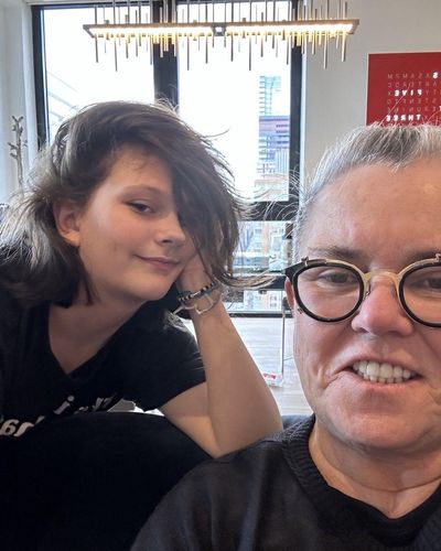 Elegance in Black: Rosie O'Donnell, Companion Share laughter-filled Selfie