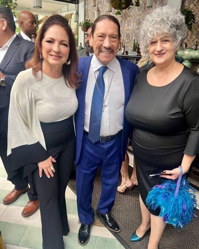 Danny Trejo Commands Attention in Dapper Blue Sophisticated Ensemble