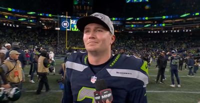Drew Lock’s tearful postgame interview with Lisa Salters after Seahawks win was as good as it gets