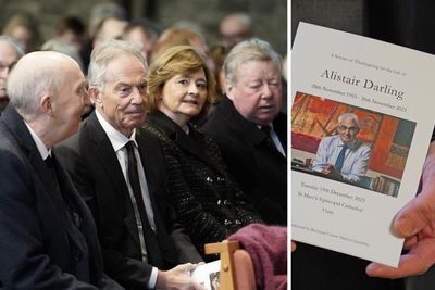 JK Rowling, Ian Rankin, and Labour grandees mourn at Alistair Darling's memorial