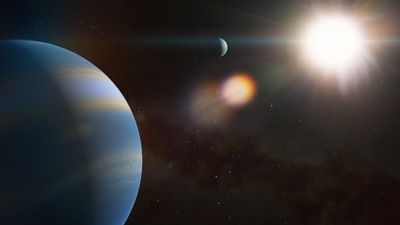 This alien planetary system has a Jupiter world 99 times wider than Earth
