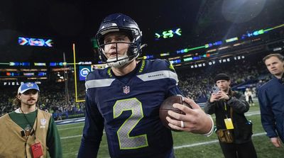 Drew Lock Had Perfect One-Liner While Trying to Find Jalen Hurts for Postgame Handshake